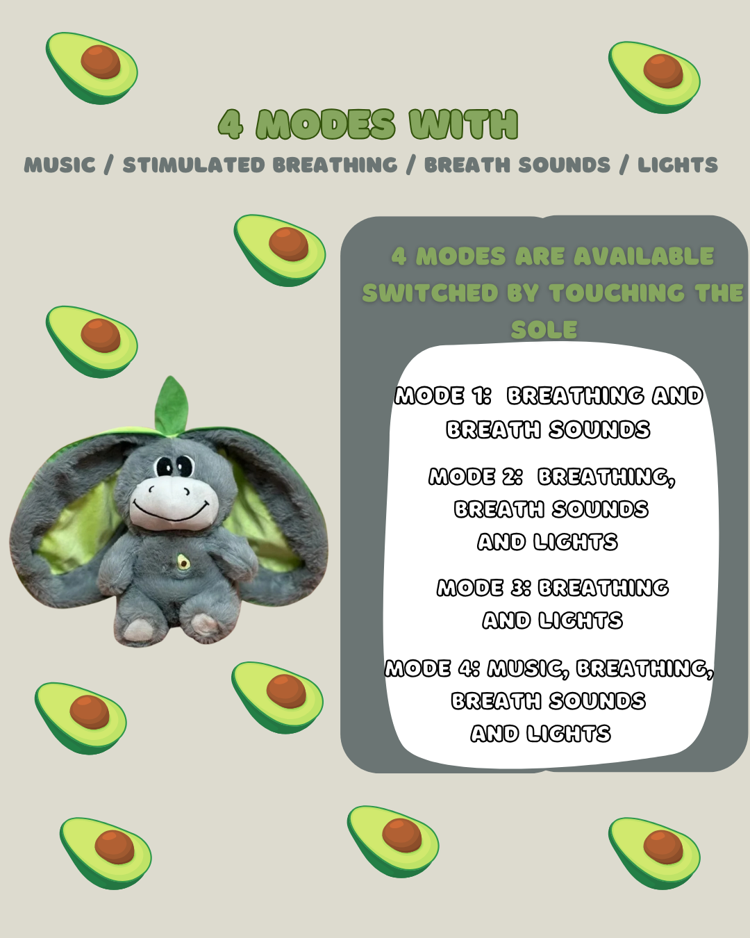 Breathing Plush Donkey Baby